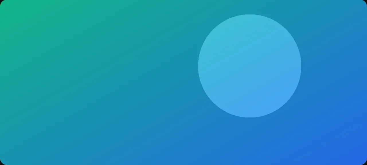 The cover image of the article: a teal to blue gradient with a pale circle.